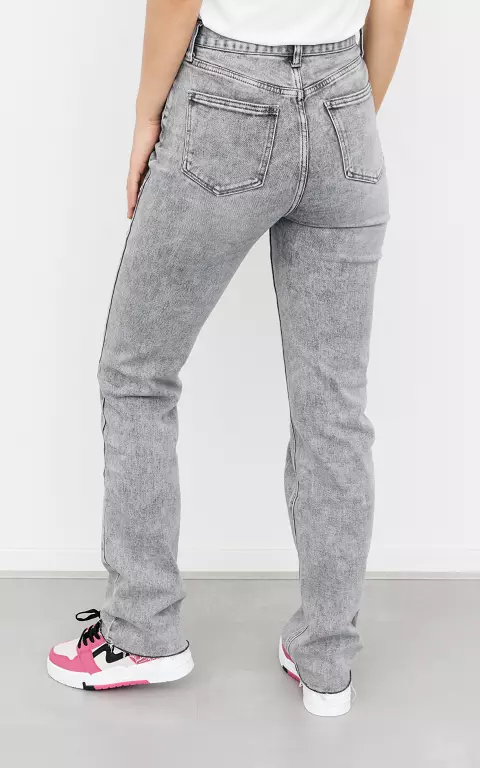 5-Pocket straight fit jeans light grey