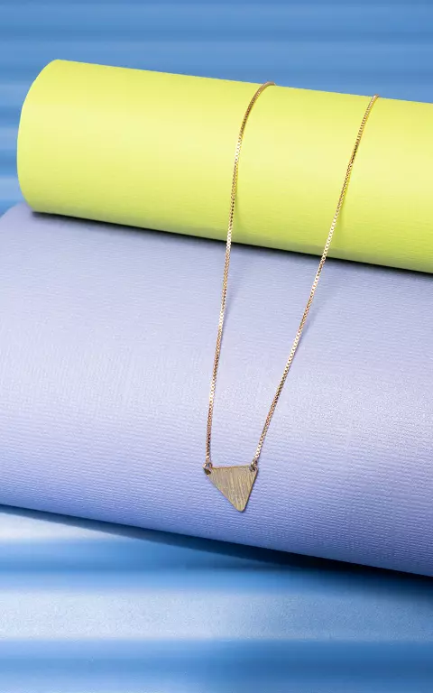 Gold filled necklace with triangle gold