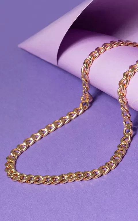 Gold filled chain necklace gold
