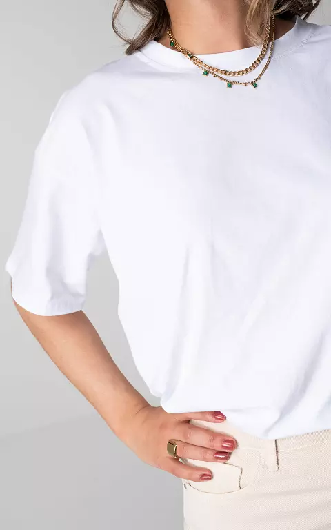 Oversized basic shirt white
