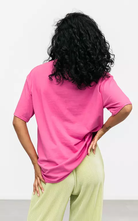 Oversized basic shirt roze