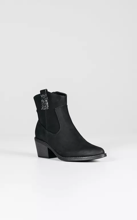 Boots with glittery detail black