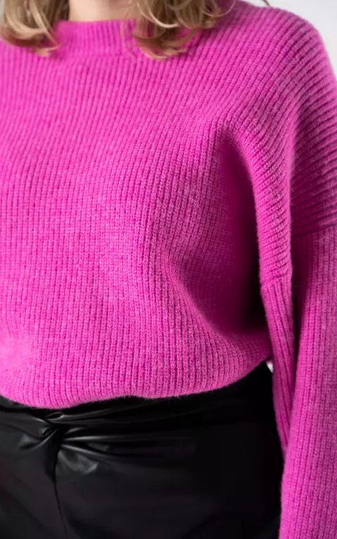 Pullover mit Rundhalsausschnitt pink