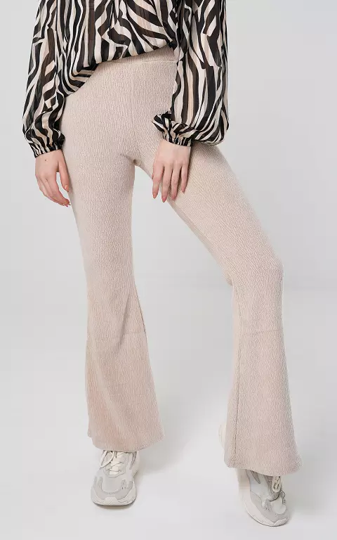 Flared pants with print detail 