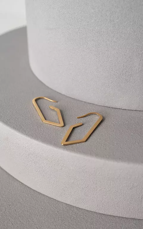 Spiral-Ohrringe aus Edelstahl gold