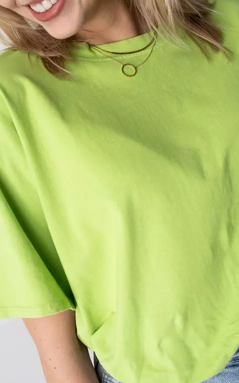 Oversized Basic T-Shirt hellgrün