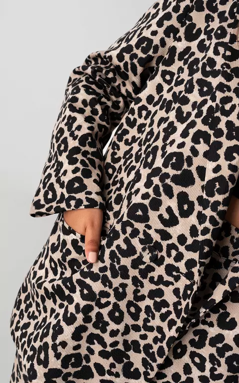 Leopard print blazer leopard