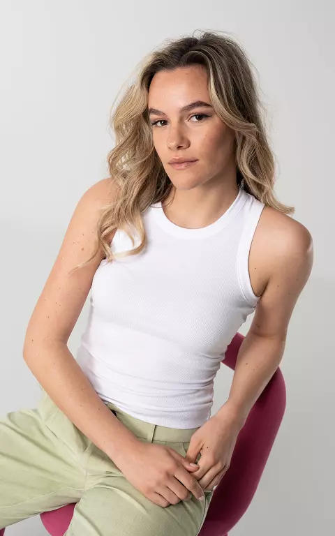 Tanktop with ribbed detail 