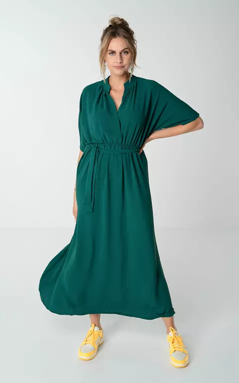 Maxi jurk met korte mouwen emerald