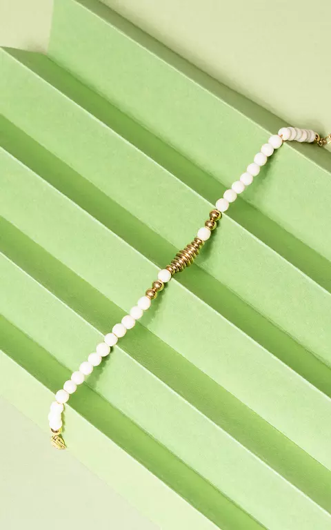 Größenverstellbares Armband mit Perlen 