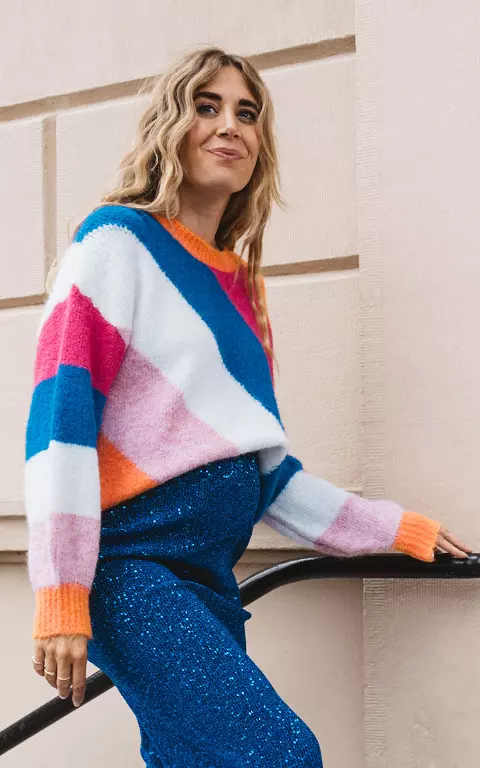 Oversized Pullover mit verschiedenen Farben 