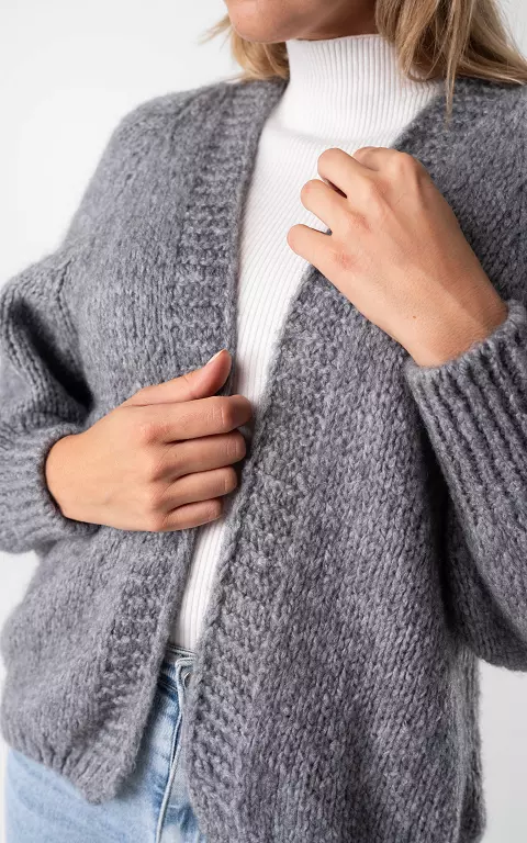 Knitted cardigan grey