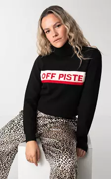 Sweater "Off Piste" | black red | Guts & Gusto