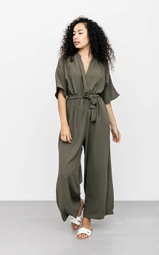 Jumpsuit with two side pockets | Dark Green | Guts & Gusto