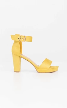 Open heels with straps | yellow | Guts & Gusto
