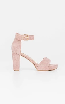 Open heels with straps | light pink | Guts & Gusto