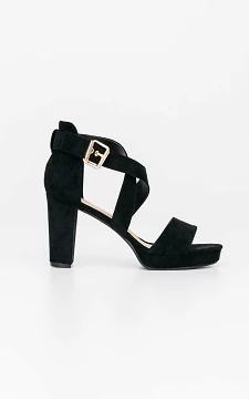 Strappy heels with clasp | black | Guts & Gusto