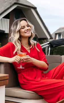Jumpsuit with two side pockets | Red | Guts & Gusto