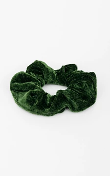 Velvet look scrunchie | Dark Green | Guts & Gusto