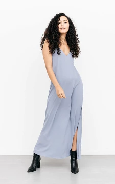 Maxi dress with crossed straps | blue | Guts & Gusto