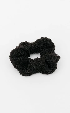 Teddy-look scrunchie | black | Guts & Gusto