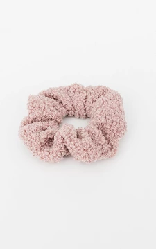 Teddy-look scrunchie | mauve pink | Guts & Gusto
