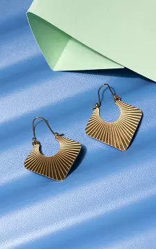 Eckige Ohrringe aus Edelstahl | Gold | Guts & Gusto