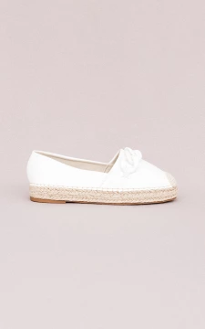 Espadrilles with woven soles | white | Guts & Gusto