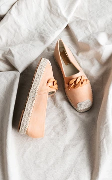 Espadrilles with woven soles | peach | Guts & Gusto