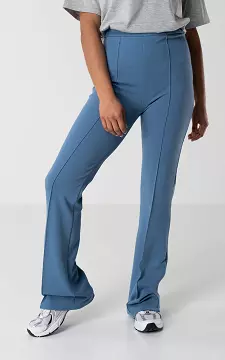 High-waist, flared trousers | Blue | Guts & Gusto