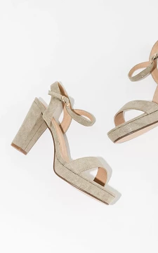 Glittery heels | green | Guts & Gusto