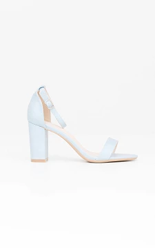 Heels with ankle straps | light blue | Guts & Gusto