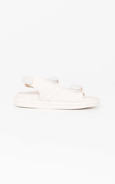 Sandals with velcro | cream | Guts & Gusto