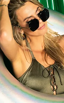 Large sunglasses | black gold | Guts & Gusto