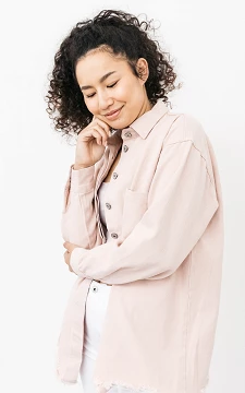 Jacket with single chest pocket | light pink | Guts & Gusto