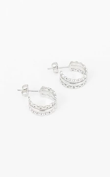 Stainless steel hoop earrings | Silver | Guts & Gusto