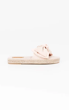 Slip-on sandals with woven soles | light pink | Guts & Gusto