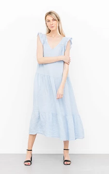 Dress with lace details | light blue | Guts & Gusto