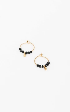 Niedliche Ohrringe mit kleinen Perlen | gold schwarz | Guts & Gusto