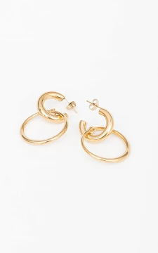 Double hoop earrings | gold | Guts & Gusto