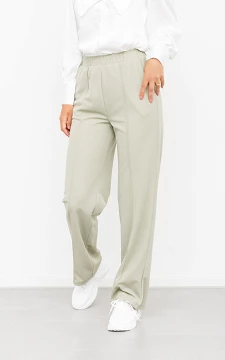 Palazzo trousers with pockets | light green | Guts & Gusto