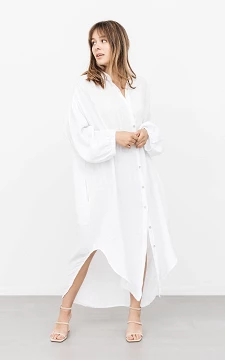 Oversized linen dress | White | Guts & Gusto
