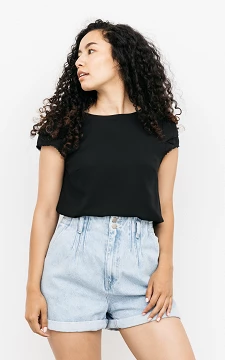 Top with low-cut back | Black | Guts & Gusto