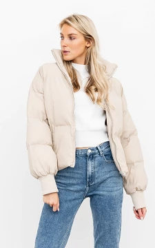 Oversized puffer jacket | beige | Guts & Gusto