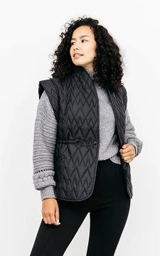 Padded bodywarmer with pockets | black | Guts & Gusto
