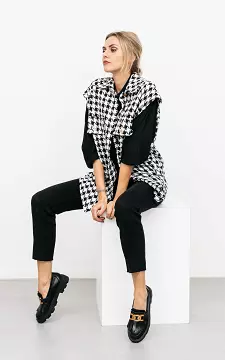 Tweed-Weste mit Knöpfen | schwarz weiß | Guts & Gusto