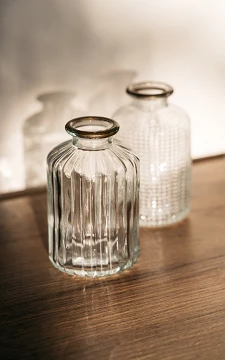 Vaas met gekleurd glas | transparant goud | Guts & Gusto