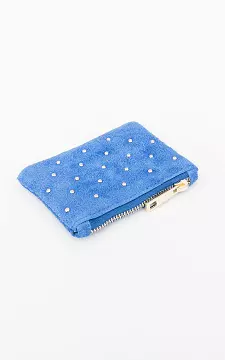 Suede purse | cobalt blue gold | Guts & Gusto