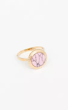 Adjustable ring of stainless steel | Gold Pink | Guts & Gusto