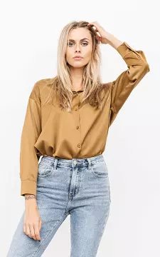 Basic blouse | Lichtbruin | Guts & Gusto
